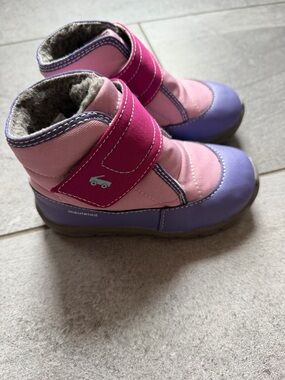 See Kai Run Girls Pink & Purple Insulated Snow Boots